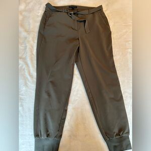 Dark Green Pants with belt